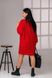 Жіноча сукня вільного крою із ангори червоного кольору р.56/58 385451 385451 фото 4