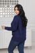 Жіночий светр трикотажний колір синій р.48/50 445636 445636 фото 2