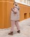 Женский костюм с жилеткой бежевого цвета р.54/56 444521 444521 фото 3