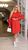 Жіноча сукня вільного крою колір червоний р.48/50 450347 450347 фото