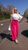 Женские брюки из креп-жатки цвет малина р.48/50 456152 456152 фото