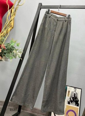 Женские брюки палаццо цвет серый р.48 448918 448918 фото