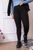 Жіночі лосини у рубчик колір чорний р.L/XL 451384 451384 фото