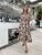 Женское платье с поясом цвет бежевый р.42/44 452700 452700 фото
