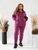Теплий жіночий костюм на флісі колір пурпурний р.52/54 448178 448178 фото