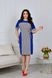 Жіноча сукня прямого фасону колір індіго р.48/50 432785 432785 фото 1