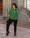 Жіночий спортивний костюм колір зелений-чорний р.48/50 439178 439178 фото 1