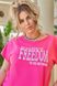 Жіночий костюм шорти та футболка колір рожевий р.48/50 437122 437122 фото 3