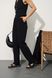 Жіночий мусліновий костюм-двійка колір чорний р.S 459110 459110 фото 4