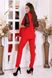 Жіночий костюм двійка брюки з жилетом червоного кольору р.42/44 374502 374502 фото 5