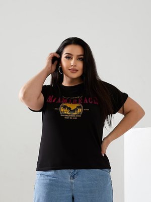 Жіноча футболка MIAMI колір чорний 433031 433031 фото