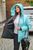 Жіноча демісезонна куртка з плащової тканини колір ментол р.48/50 442763 442763 фото