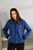 Жіноча куртка бомбер колір індиго р.48/50 450745 450745 фото