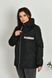 Жіноча коротка куртка колір чорний р.48/50 449630 449630 фото 7