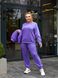 Жіночий костюм із жилеткою кольору фіолет р.50/52 449225 449225 фото 8