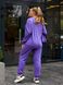 Жіночий костюм із жилеткою кольору фіолет р.50/52 449225 449225 фото 1