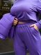Жіночий костюм із жилеткою кольору фіолет р.50/52 449225 449225 фото 6
