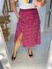 Женская юбка с боковым разрезом цвет малина р.50 436900 436900 фото 2