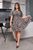 Женское платье из софта цвет капучино с черным р.48/50 453733 453733 фото
