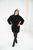 Жіноча сукня вільного крою із ангори чорного кольору р.48/50 385442 385442 фото
