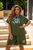 Жіночий прогулянковий костюм футболка та шорти кольору хакі р.48/50 373199 383715 фото