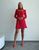 Жіноча сукня із софту колір червоний р.42/44 452296 452296 фото