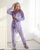 Женская пижама велюр-плюш цвет сирень р.42/44 447389 447389 фото