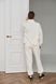 Жіночий костюм із стійкою колір білий р.L 451254 451254 фото 10
