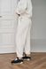 Жіночий костюм із стійкою колір білий р.L 451254 451254 фото 6