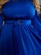 Женское платье миди из шелка цвет синий р.46/48 459120 459120 фото 8