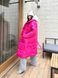 Жіноче стьобане тепле пальто рожевого кольору р.42/46 448090 448090 фото 4