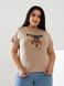 Жіноча футболка PLEASURE колір бежевий р.48/50 433679 433681 фото 3