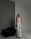 Жіноча максі сукня із софту колір білий р.42/44 453157 453157 фото 1