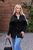 Жіноча джинсова куртка-сорочка оверсайз колір чорний р.50/52 440951 440951 фото