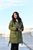 Женская куртка-пальто из плащевки цвет хаки р.48/50 445908 445908 фото