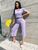 Жіночий прогулянковий костюм з футболкою і кюлотами лавандового кольору р.42/46 373588 373589 фото