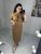 Жіноча сукня міді колір з кишенями колір капучино р.46/48 449102 449102 фото