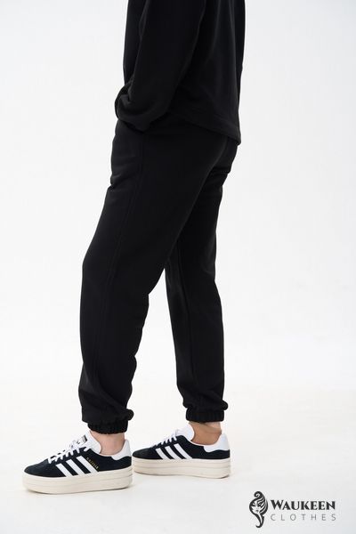 Жіночий костюм худі та джогери колір чорний р.L 454099 454099 фото
