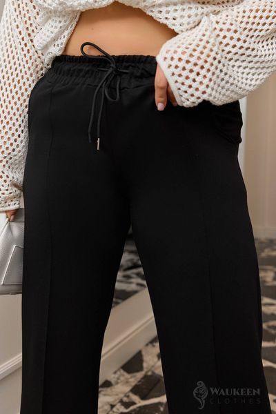 Жіночі брюки карго колір чорний р.46/48 450373 450373 фото