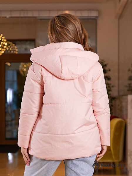Жіноча весняна куртка Канада рожевого кольору р.48/50 406447 406447 фото