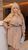 Женское свободное платье на пуговицах бежевого цвета р.58/60 407191 407191 фото