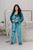 Жіноча піжама-трійка колір бірюзовий р.50/52 447655 447655 фото