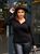 Жіночий светр-поло з ангори колір чорний р.48/50 445726 445726 фото