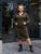 Жіноча сукня вільного крою колір хакі р.48/50 445092 445092 фото