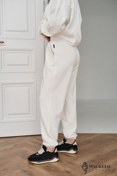 Жіночий костюм із стійкою колір білий р.M 451253 451253 фото