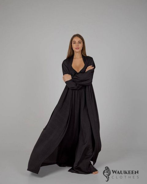 Жіночий піжамний костюм трійка колір чорний р.L/XL 448618 448618 фото