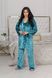 Женская пижама-тройка цвет бирюзовый р.50/52 447655 447655 фото 1