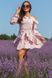 Жіноча сукня з поясом колір бежевий в горох р.42/44 437859 437859 фото 1