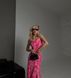 Жіноча максі сукня із софту колір рожевий р.42/44 453159 453159 фото 6