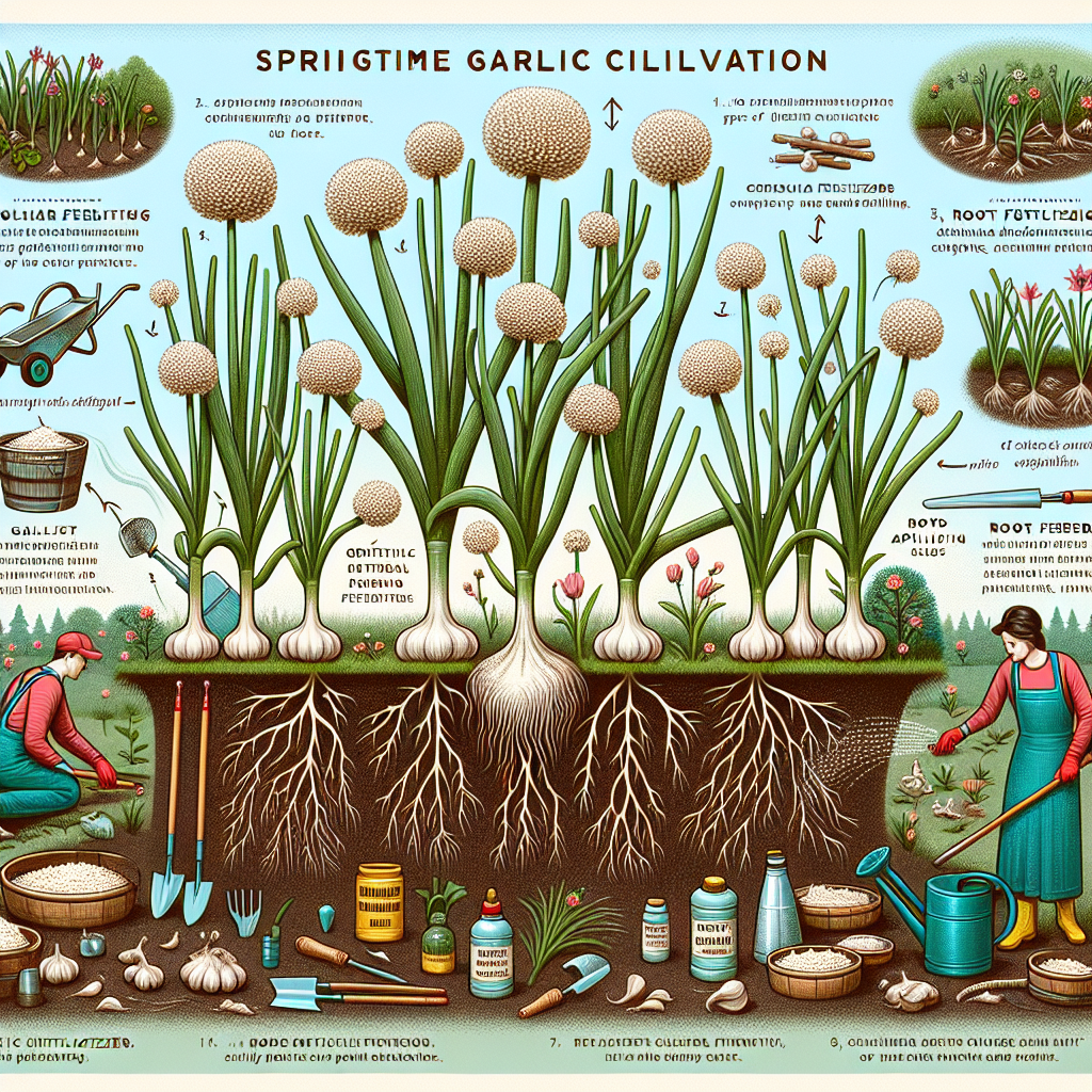 Чим підживити часник весною?